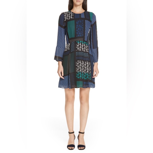 10 Crosby Derek Lam Dresses & Skirts - NWT Derek Lam 10 Crosby Silk Print Fit & Flare Dress
